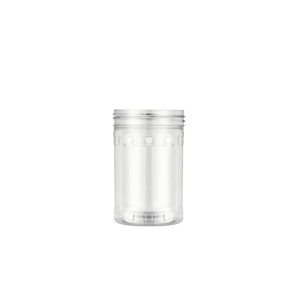 400 CC ROUND PATTERNED PET JAR